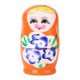 thumbnail image 1 of 5 piezas novedad rusa anidando Matryoshka muñeca decoración pintada a mano (naranja) Tmvgtek juguetes de los niños, 1 of 8