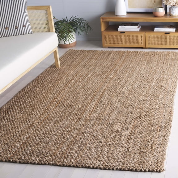 Safavieh Natural Fiber Alease Solid Area Rug, Natural, 6' x 6' Square