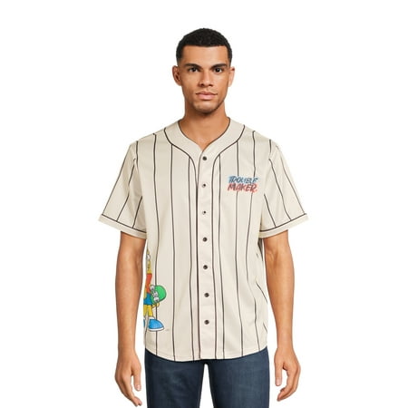 The Simpson’s Men’s Graphic Baseball Jersey, Sizes S-3X