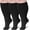 Black, variant on 3 Pack Plus Size Compression Socks for Women & Men, Extra Wide Calf Knee High Stockings for Circulation Support