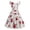 Red, variant on IROINNID Women's Sleeveless A-Line Dress Below The Knee Fashion Vintage Party Cocktail Swing Dresses Swing Stretchy Dresses Printed V-Neck Dress