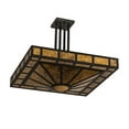 thumbnail image 7 of Meyda Tiffany 194822 Mission Prime 4 Light 31" Wide Semi-Flush Square Ceiling Fixture -, 7 of 7