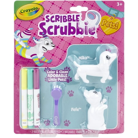 Crayola Scribble Scrubbie, Color & Wash Pet Set, Ages