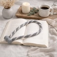 thumbnail image 7 of Magnetic Braided Cord Curtain Tieback – Durable Woven Design for Easy Use – Gray, 7 of 7