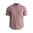 thumbnail image 5 of George Men's & Big Men's Button-Up Poplin Shirt with Short Sleeves, Sizes S-3XL, 5 of 5