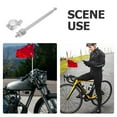thumbnail image 5 of FUEENIRVA Adjustable Plated Silver Motorcycle Flagpole Bracket Telescopic Antenna Easy Installation for Dirt Bikes, 5 of 8