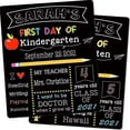 thumbnail image 1 of Junta Del Primer Día Escolar, Letrero De Regreso A La Escuela De Doble Cara De 25 X 30 Cm, Primer Día Reutilizable De Preescolar/Kindergarten, 1 of 5
