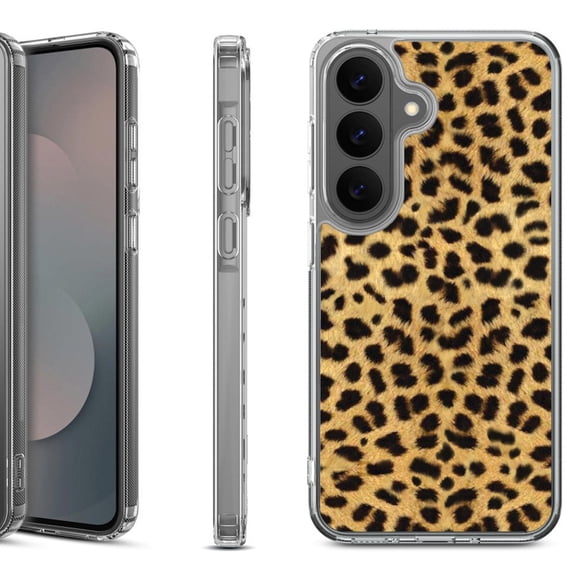 Shockproof Phone Case for Samsung Galaxy A37 5G, by OneToughShield - Cheetah Gold/Black