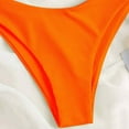 thumbnail image 3 of Bigersell Underwire Swimsuits for Women - Trendy One Shoulder Bikini Sets - High Cut 2 Piece Bathing Suits - Vacation Two Piece Swimsuits Beach Swimwear Orange L, 3 of 5