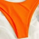 thumbnail image 4 of Traje de baño para mujer, bikini de dos piezas con hombros descubiertos y soporte de acero, color liso, trajes de baño para mujer, conjuntos de bikini para mujer, trajes de baño de bikini para mujer, 4 of 5