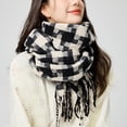 thumbnail image 3 of Écharpe d'Hiver, Écharpes Chaudes, Accessoires pour Temps Froid, Écharpes à Franges, 3 of 5