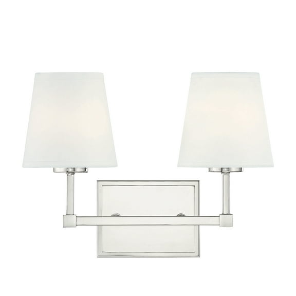 Trade Winds Declan 2-Light Bathroom Vanity Light in Polished Nickel