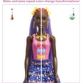 thumbnail image 5 of Barbie Color Reveal Glitter! Hair Swaps Doll, Glittery Blue with 25 Surprises, 10 Plug-In Hair Pieces, 5 of 6