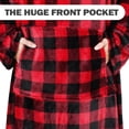 thumbnail image 4 of Tirrinia Wearable Blanket with Sleeves and Pocket for Women & Men, 70" x 50"，machine washable, 4 of 7