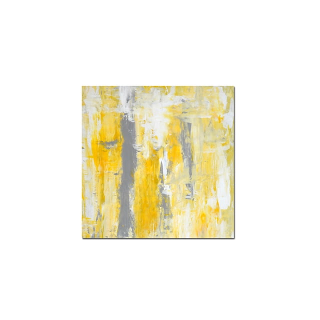 cuadro decorativo yellow gray lienzo by suma 1 pieza 60 X 60 CM