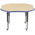 thumbnail image 5 of ECR4Kids 48in Clover Premium Thermo-Fused Adjustable Activity Table Maple/Blue/Black - Super Leg, 5 of 8