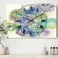 thumbnail image 2 of Designart 'Pastel Foral Composition Ii Lodge Multipanel Wall Clock, 2 of 4