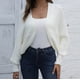 thumbnail image 2 of Suéter de mujer estilo europeo con mangas, chaqueta informal para otoño e invierno, nuevos estilos, top acrílico para mujer., 2 of 2