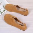 thumbnail image 5 of Fengqque Flats Shoes for Women Slip on Round Toe Comfortable Women's Flats Ballet Flats Shoes Loafers Brown 6(37), 5 of 9