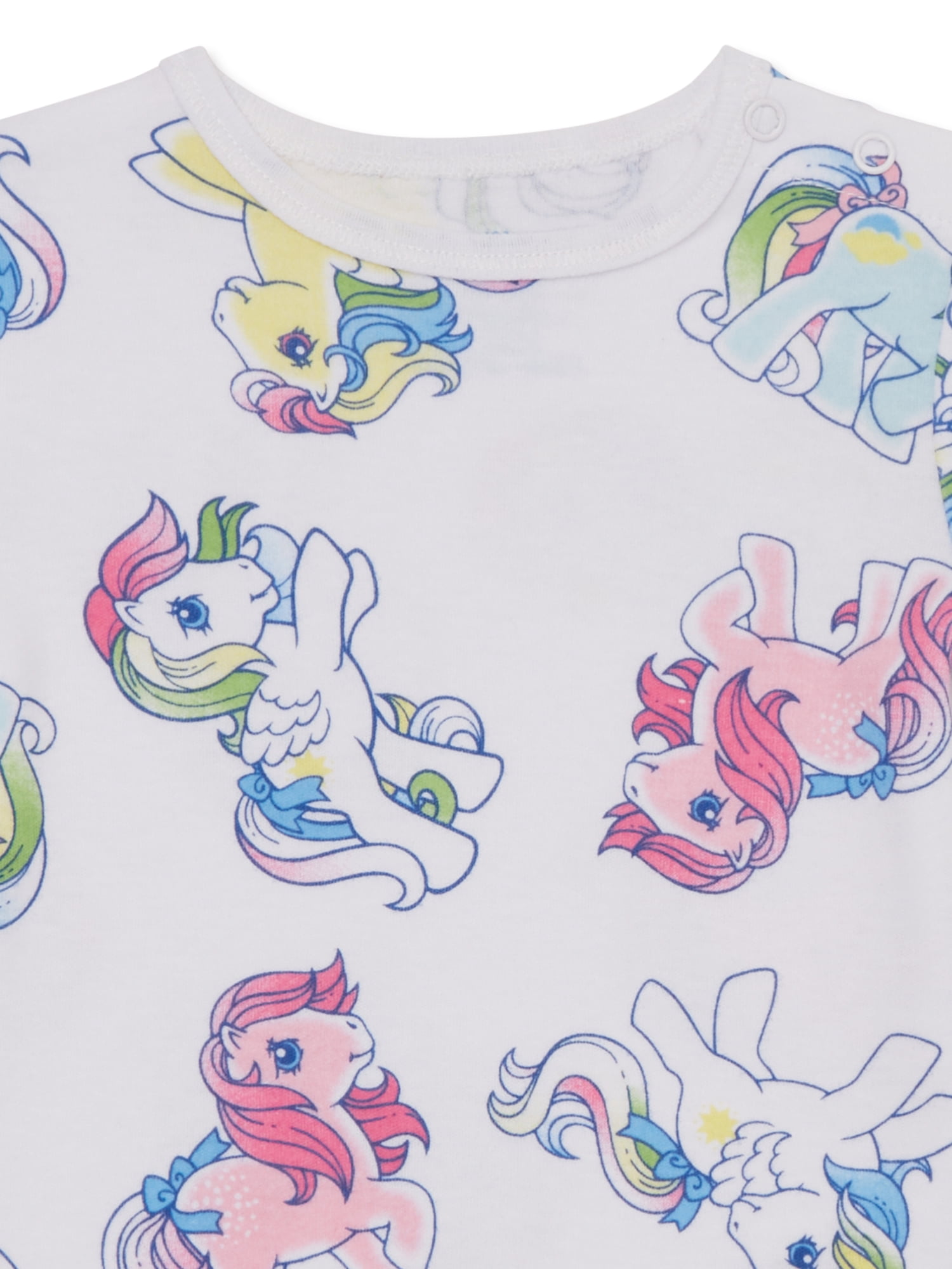 My Little Pony Baby Bodysuits with Short Sleeves, 2-Pack, Sizes 0/3M-24M