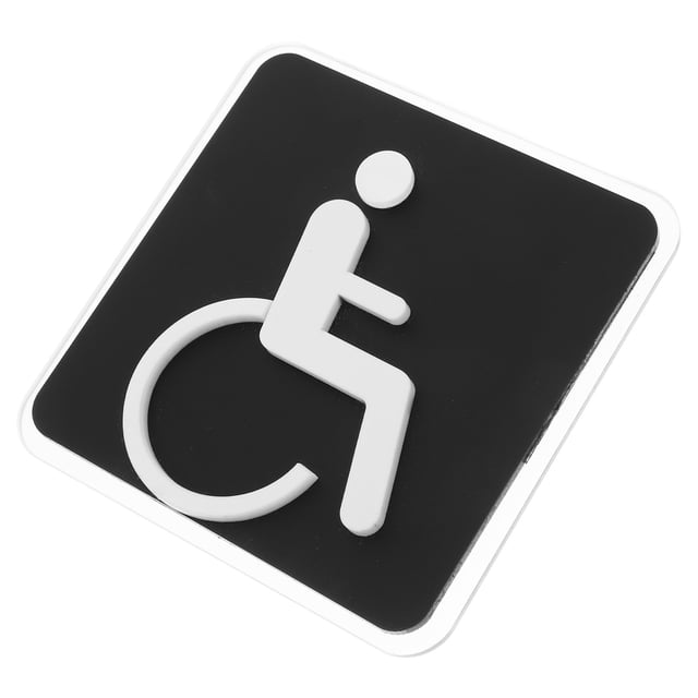 TABLETREANDS Señal De Accesible Para De Adhesivo Mural Multicolor Con Instalación Fácil Y Duradera