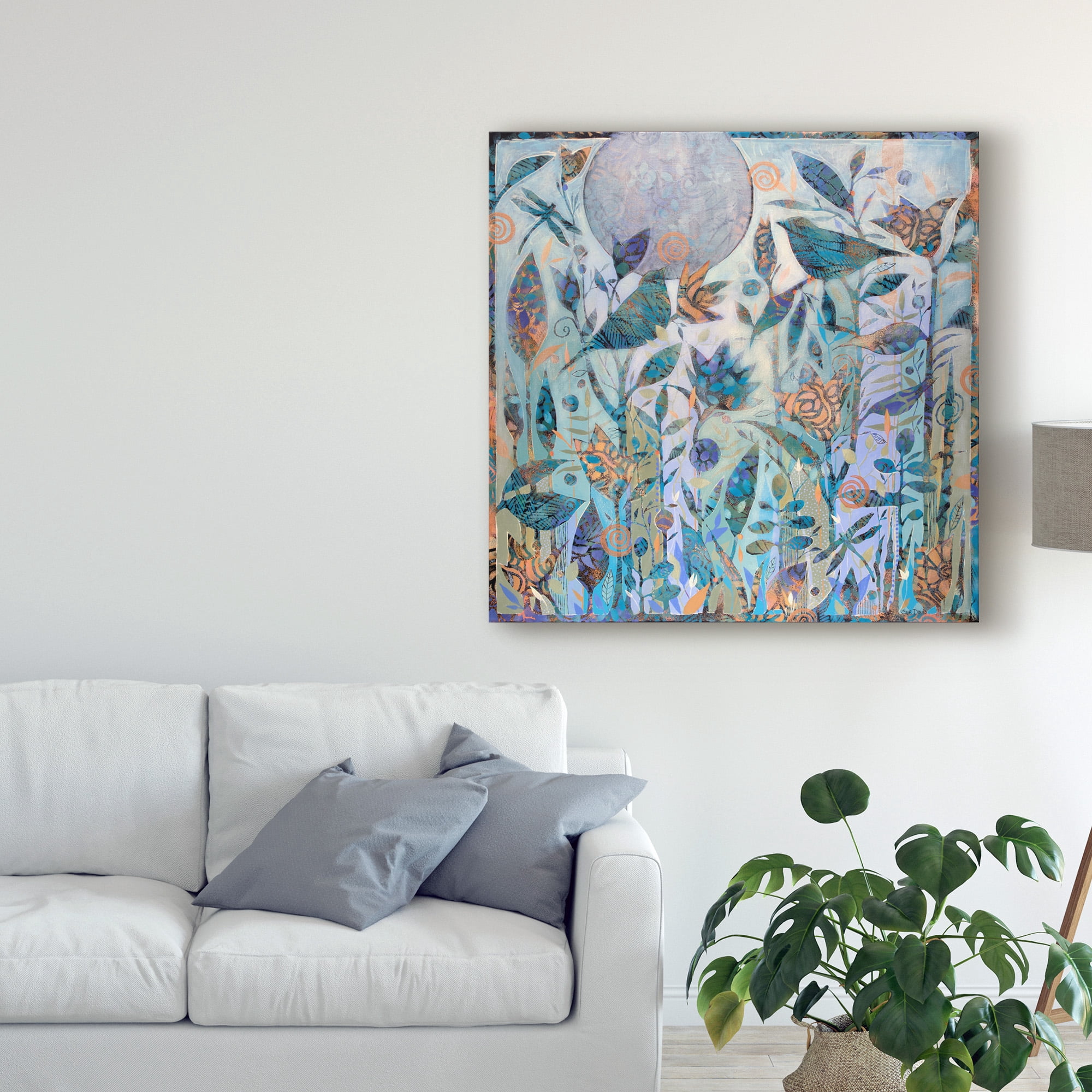 Trademark Fine Art 'Songs For The Moon' Canvas Art by Sue Davis