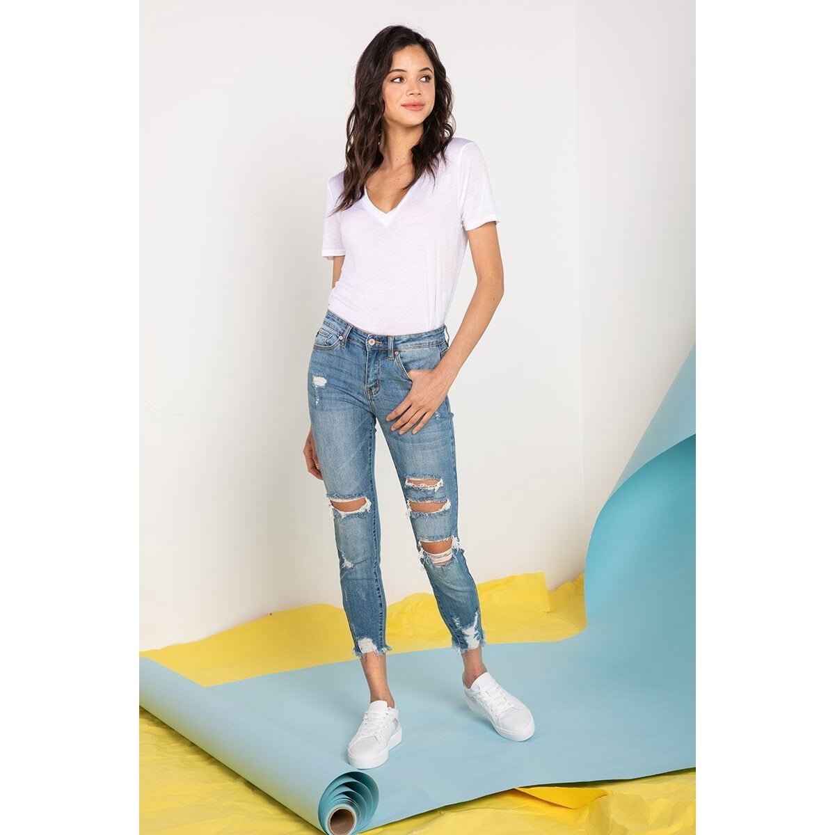 Kiera High Rise Cigarette Leg Jeans | Official Kancan USA