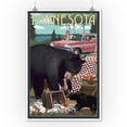 thumbnail image 2 of Minnesota, Bear and Picnic Scene (9x12 Wall Art Print, Home Decor), 2 of 3