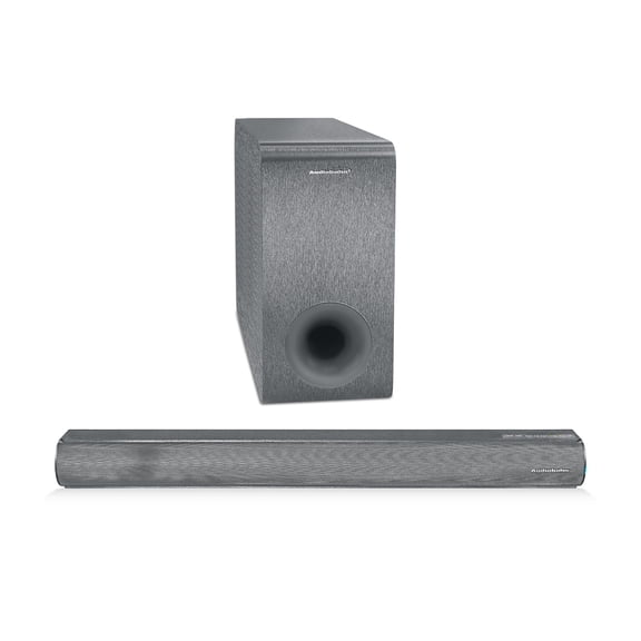 Barra de Sonido Audiobahn 2.1 con Subwoofer Inalámbrico ASBAR1000PACK.GR