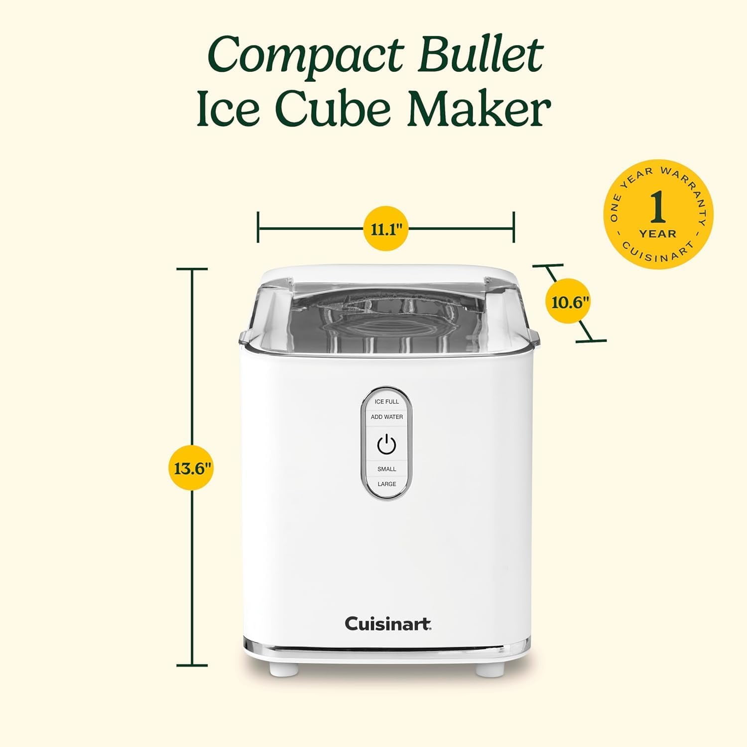 Cuisinart Machine à glaçons compacte en forme de balle - Pour comptoir