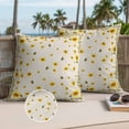 thumbnail image 2 of Yellow Flower Bee Outdoor Pillow Covers Pack of 2 Vintage Country Sunflower Floral Summer Bee Linen Texture Waterproof Throw Pillow Covers Decorative Cushion Cases for Patio Garden Tent 16x16 inch, 2 of 9