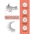 thumbnail image 5 of Natural Lashes Wispy Eyelashes Natural Look Short Lashes Pack 12mm Eyelashes C Curl False Lashes Thinner Band 3D Volume Fake Eyelashes 7 Pair Siligli, 5 of 14