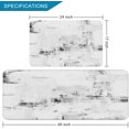 thumbnail image 2 of 2 Pieces Kitchen Rugs, Abstract Anti Fatigue Non Slip Foam Cushioned Purple Art Painting Comfort Indoor Floor Mat Runner Rug Set for Laundry Office Sink Bathroom (17"x48"+17"x24"), 2 of 14