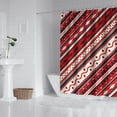 thumbnail image 4 of Ensemble de Rideaux de Douche de Noël : 72x72 Rideau de Salle de Bain Joyeux Noël avec Flocons de Neige et Pins - Rideau de Douche en Polyester Imperméable et Lavable avec 12 Crochets, 4 of 5