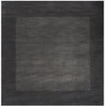 thumbnail image 5 of Livabliss Wool Rugs for Living Room, 6ft Round Mystique Modern Black Square Area Rug, Bedroom Dining Room Home Decor Handmade Carpet (6' x 6'), 5 of 7