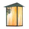 thumbnail image 4 of Meyda Tiffany 73552 Seneca Winter Pine 16" Tall Wall Sconce - Craftsman Verdigris, 4 of 6