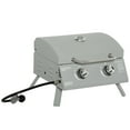 thumbnail image 6 of BBQ Grill 21.75" Portable Grill with 2 Burners Camping Charcoal BBQ,Outdoor Grill, 6 of 10