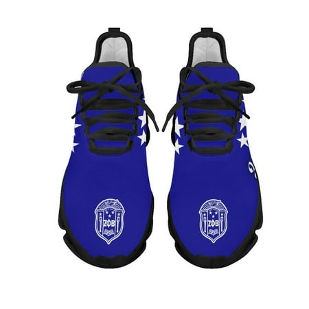 

Zeta Phi Beta Women s Sneakers Round Toe Flats for Female Personalized Design Lightweight Mesh Shoes Outdoor Travel Footwear