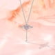 thumbnail image 4 of Rosa de cristal de ala de ángel collar colgante de corazón para la mujer de joyería minimalista chica collar de cuello elegante collar de diamantes de imitación, 4 of 8