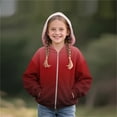 thumbnail image 5 of Chaquetas y prendas de vestir casuales con capucha de manga larga para niños y niñas, otoño e invierno, chaqueta con capucha de manga larga de polar, linda chaqueta de polar para bebé y parte superior, 5 of 5