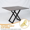 thumbnail image 4 of Uxcell Folding Table Flip Hinge, 180 Degree Butler Tray Hinges Heavy Duty Gold, 4 of 7