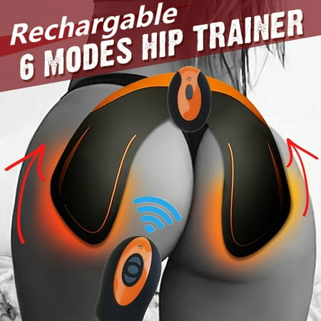 Grtxinshu 6 Modes EMS Intelligent Buttocks Trainer, Hips Butt Bum Lift Up ABS Stimulator Muscle Toner Body Building Slimming Fitness Postpartum