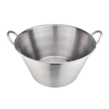 ARC CSD532 Large 41QT Heavy Duty Stainless Steel Comal Cazo de Cobre para Carnitas (10.25 Gallon)