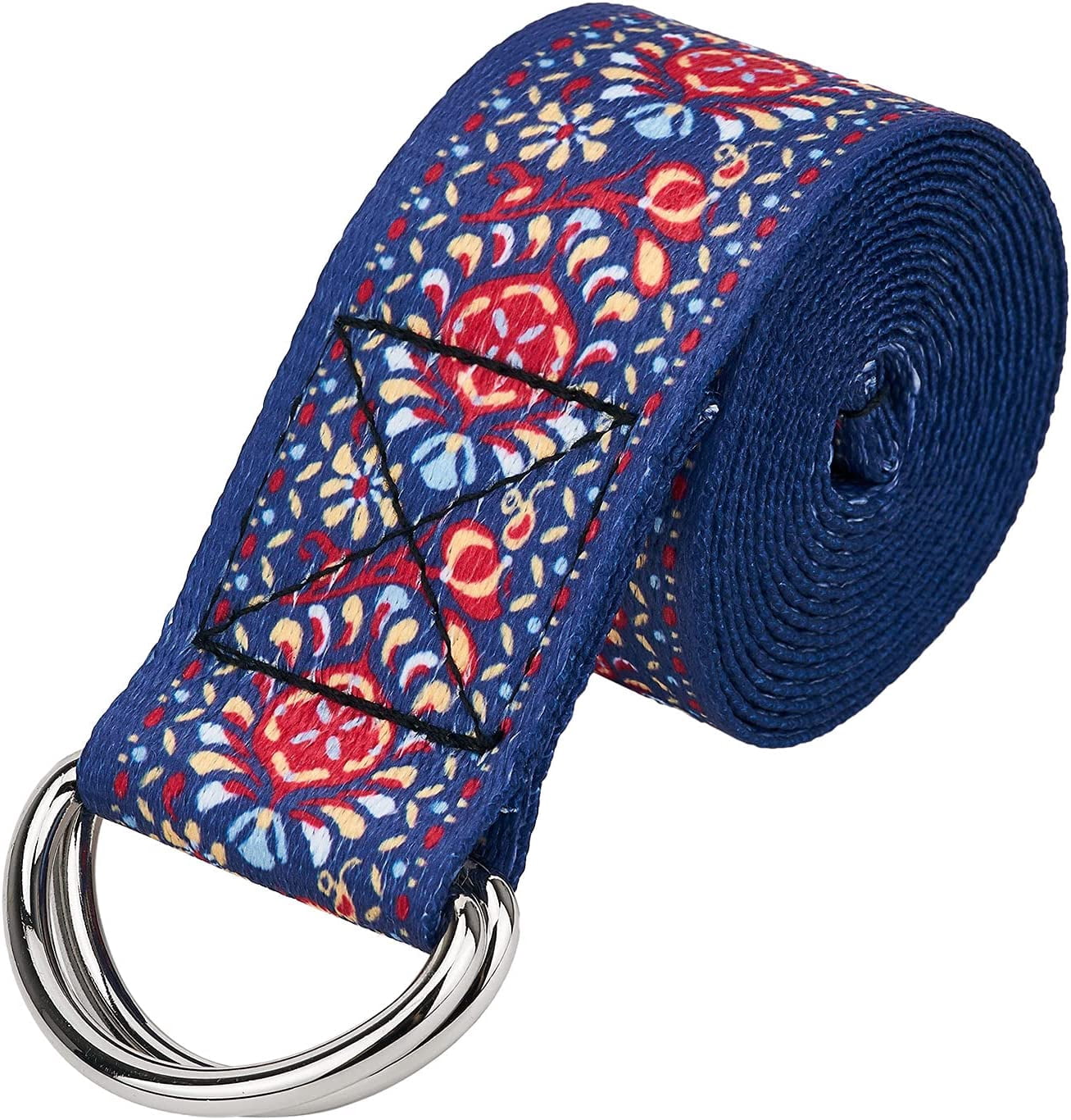FrostHike Yoga Strap For Stretching 6ft With Extra Safe Adjustable D-Ring Buckle,Strap For Yoga Fit For Daily Stretching, Physical Therapy Stretch Band