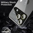 thumbnail image 3 of for iPhone 14 Pro Max Case Crystal Clear with Camera Lens Protector Luxury Plating Transparent Shockproof Anti-Scratch Soft TPU Phone Cases for Women Men-Black, 3 of 6