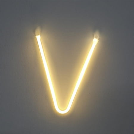 

NANDIYNZHI Big Deals Led Letter Lights Light Up Plastic Letters Standing Hanging Warm Wihte Light Led Lights For Bedroom V