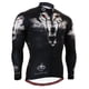 thumbnail image 4 of Maillot de ciclismo de manga larga para hombre con gráficos completos "WOLF TEAM" y 3 bolsillos traseros, ropa de ciclismo de carretera y de montaña de secado rápido, 4 of 5
