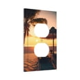 thumbnail image 6 of Zufioo Hawaiian Sunset Beach Print Switch Wall Plate, Dustproof and Heat-resistant Decorative Wall Switch Cover, Suitable for Residential and Commercial Areas-Mid-size, 6 of 8