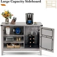 thumbnail image 3 of Ivinta Wine Bar Cabinet with LED Light with Storage for Liquor for Living Room, 3 of 9