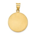 thumbnail image 4 of 14k Yellow Gold Polished and Satin St Francis of Assisi Medal Hollow Pendant Charm, 4 of 4
